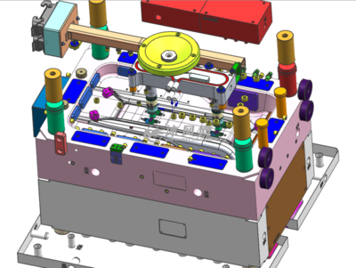 香蕉型澆口路虎汽車內飾件模具設計圖檔與計算機軟件開發